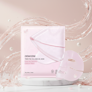 Корейский уход за кожей, лосось PDRN DNA Pink Bio коллагеновая гелевая маска для кожи, увлажняющая питательная укрепляющая маска для лица - Product Image 1