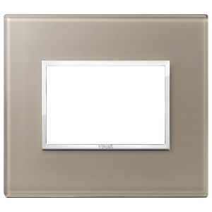 Vimar Wall <b>Switch</b> Plate Brown Opal 15.8 Cm Length 14.1 Cm Width 3.9 Cm Height - Product Image 1