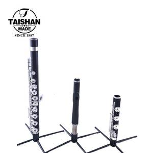 Flûte soprano en ébène plaqué argent Taishan TSFL-320 de marque chinoise, tonalité Do, clés ouvertes, avec mécanisme E - Product Image 1