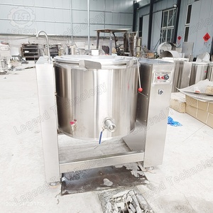 Marmita một hơi 200L Para sopa Y Salsa-calentamiento inddirecto por Agua/aceite, acero inoxidable - Product Image 3