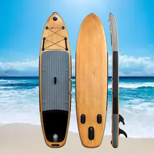 Planche de surf SUP en bois durable pour la pêche