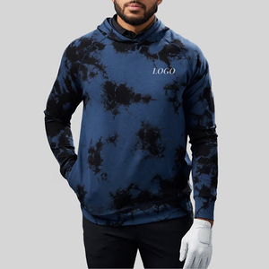 Sudadera con Capucha Deportiva de Golf para Exteriores, Tejido Elástico de Secado Rápido, Mezcla de Spandex, Bordada, Transpirable, Tejida, Estampado Completo, Personalizada, Corte Regular, Térmica para Hombre - Product Image 1
