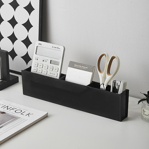 Wholesale Wall-mounted <b>Plastic</b> Grid Storage <b>Box</b> Desktop Stationery Office Organizer Bathroom Punch-free Makeup Brush Rack - Product Image 5