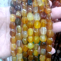 Perles d'agate naturelle 8x12mm, forme libre, rectangle irrégulier, perles intercalaires en pierres précieuses pour la fabrication de bijoux DIY, bracelet