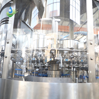 Machine automatique de remplissage, de bouchage et d'emballage de bouteilles PET pour eau potable, eau minérale pure, pour petites entreprises, 3 en 1