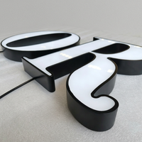Letrero LED de Pared Personalizado de Alta Calidad, Letras de Acero Inoxidable 3D con Retroiluminación, Letrero Electrónico de Acrílico 3D Iluminado