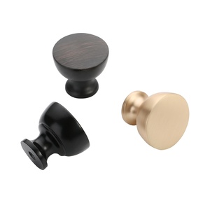 <strong>Black</strong> Single Hole <strong>Knob</strong> European Cabinet Wardrobe Zinc Alloy <strong>Door</strong> Handle <strong>Knobs</strong> 1296 - Product Image 5