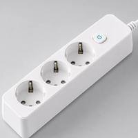 Prise industrielle EU en gros, ABS, 220V/110V, rallonge IP44, câble de 2m, mise à la terre standard, interrupteur marche/arrêt durable, 3 prises EU