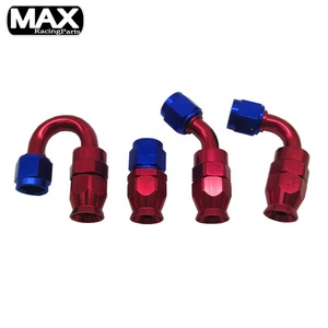 AN4 AN6 AN8 AN10 AN12 AN16 Xe Anodized Thẳng 0 45 90 180 Độ PTFE Dầu Nhiên Liệu Khí Đường Dây Hose đường Ống Cuối Một Bộ Chuyển Đổi Phù Hợp - Product Image 4