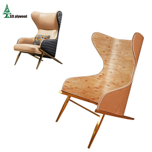 Silla de ocio y <span class=keywords><strong>sofá</strong></span> con marco de madera contrachapada, venta directa de fábrica, producto en oferta, contrachapado de eucalipto - Product Image 1