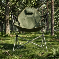 Hamac de relaxation portable et léger pour l'extérieur, avec rembourrage, chaise pliante de camping confortable et luxueuse