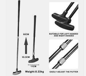 Hierro de Golf Juvenil con Varilla de Acero Telescópica Ajustable para Diestros, Hierro de Golf de Doble Cara para Adultos y Niños - Product Image 6