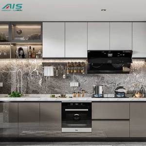 Ais 72 Giờ Miễn Phí Thiết Kế Nhỏ Nhà Bếp Tủ Modular Ván Ép Đồ Nội Thất Nhà Bếp Thiết Lập Hiện Đại Tủ Nhà Bếp Cho Căn Hộ - Product Image 1