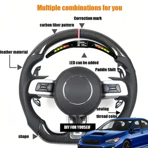 Per l'aggiornamento del volante in vera fibra di carbonio personalizzato della cultura modificata Subaru Forester