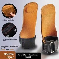 Correas de Cuero para Levantamiento de Pesas, Barra, Press de Banca; Guantes de Agarre para Dominadas para Hombres y Mujeres; Calidad Profesional