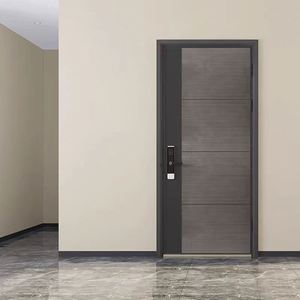 Prix d'usine Portes en bois Porte solide Portes principales intérieures pour l'intérieur de la maison avec cadre pour la chambre à coucher - Product Image 3