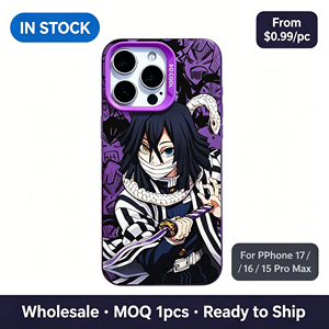Funda de Teléfono TPU con Impresión UV de Shinobu <span class=keywords><strong>Kocho</strong></span> y Obanai Iguro para iPhone 12 13 14 15 16 17 18 Air, Accesorios - Product Image 1