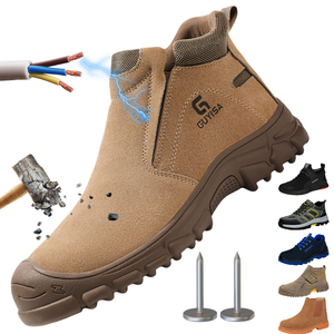 Scarpe da <span class=keywords><strong>donna</strong></span> leggere antiforatura stivali di sicurezza facili da pulire resistenti all'olio - Product Image 1