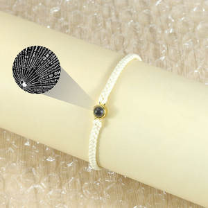 <span class=keywords><strong>Pulsera</strong></span> de Nano Proyección de moda de comercio exterior transfronterizo 100 idiomas te amo <span class=keywords><strong>foto</strong></span> joyería de Color personalizado - Product Image 3
