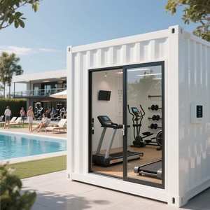 Maisons conteneurs dépliantes pliantes faciles à installer Structures préfabriquées en acier pour une utilisation en salle de sport en Afrique Asie <span class=keywords><strong>du</strong></span> <span class=keywords><strong>Sud</strong></span>-<span class=keywords><strong>Est</strong></span> - Product Image 1