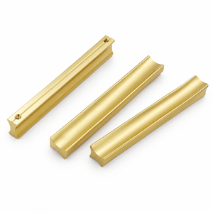Tirador de Mueble de Aleación de Aluminio Dorado Mate, Perilla Moderna para Cajón de Armario y Guardarropa, Herraje Interior para Dormitorio y Cómoda - Product Image 1