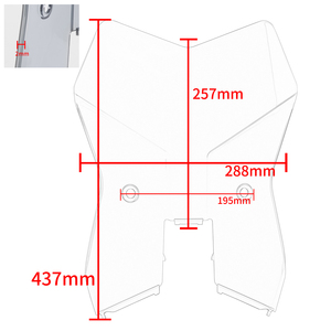 Accessoires de moto XXUN Pare-brise déflecteur de vent pour <span class=keywords><strong>KTM</strong></span> <span class=keywords><strong>390</strong></span> <span class=keywords><strong>Adventure</strong></span> SW <span class=keywords><strong>2019</strong></span> 2020 2021 2022 2023 - Product Image 6