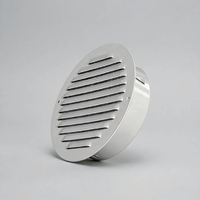 Grille d'évacuation moderne en acier inoxydable, grille de ventilation à persiennes, écran en maille pour conduit de sécheuse mural extérieur, cache-clapet pour entrepôt