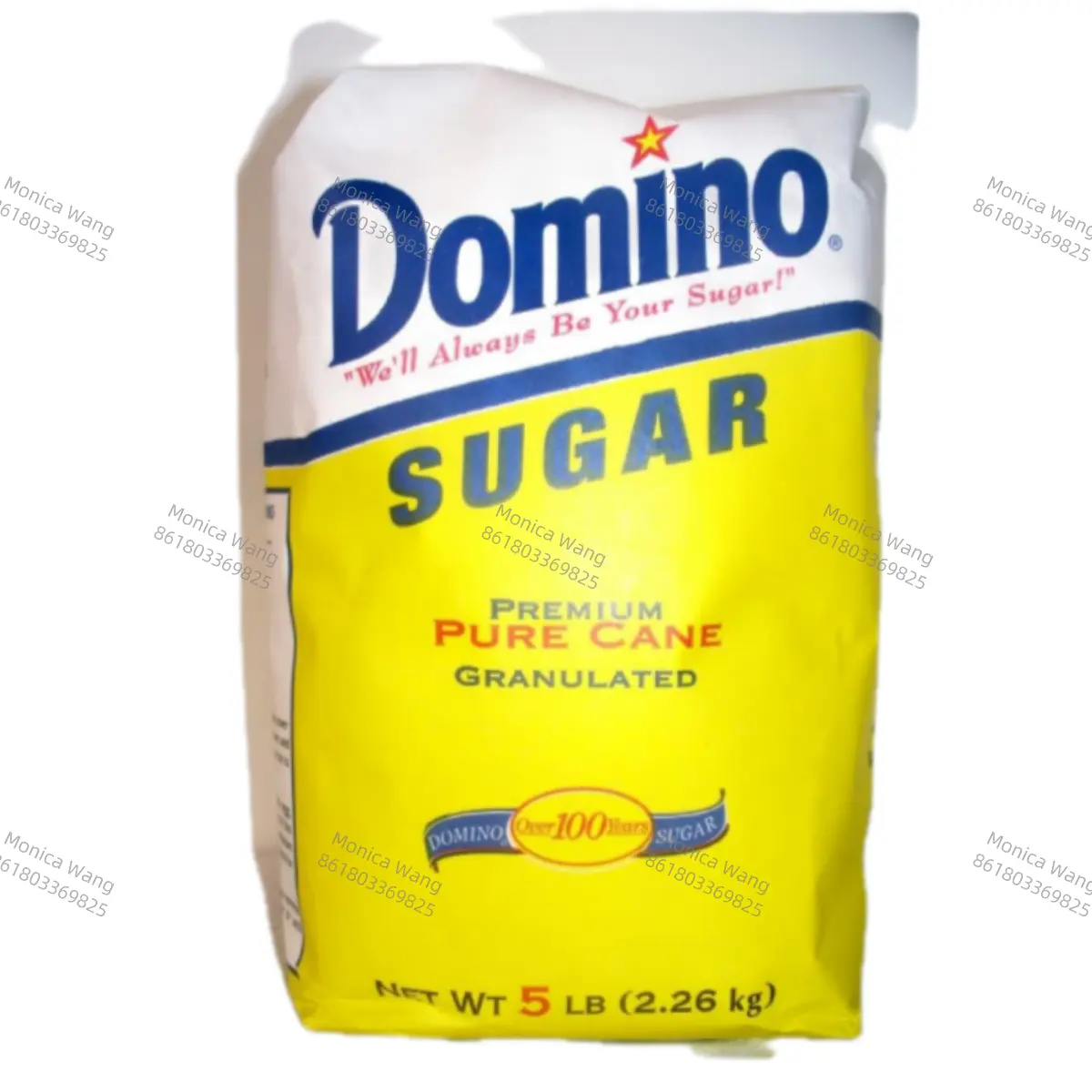פוליפרופילן BOPP למינציה pp שקית ארוגה לחום לבן מגורען סוכר קריסטל אבקת סוכר מלח שקיות אריזות 5 ק""ג 10 ק""ג