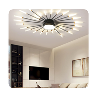 Nouvelle lampe de plafond LED décorative moderne pour salon, en fer et acrylique, style nordique, éclairage intérieur moderne à économie d'énergie 70 360 100