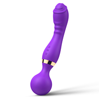 Masseur vibrant rechargeable en silicone à double tête pour point G, vibromasseur, autres produits de massage pour femmes, sextoys