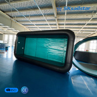 Piscine gonflable rectangulaire sur mesure en PVC robuste, grande piscine familiale extérieure, spa, vente en gros