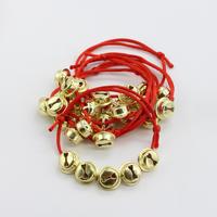 Collier et bracelets en corde avec clochettes de Noël, décoration de Noël pour la maison, clochettes artisanales avec corde, cadeau de festival pour enfants, hommes et femmes