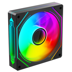 พัดลมระบายความร้อนเคสคอมพิวเตอร์ XINMAI 120 มม. ARGB PWM 4 พิน PWM 5V 3 พิน Addressable <span class=keywords><strong>RGB</strong></span>  พร้อมตลับลูกปืนไฮดรอลิก รับผลิตแบบ OEM ODM - Product Image 1