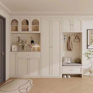 Mueble de Madera Decorativo Francés Moderno Personalizado con Diseño Modular que Ahorra Espacio, Hermosa Solución de Almacenamiento - Product Image 1