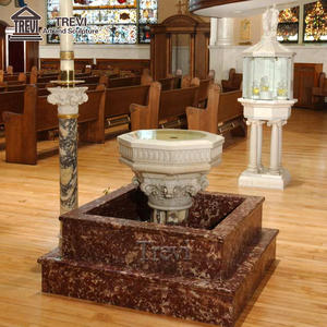 Fuentes bautismales de mármol natural para uso de iglesia cristiana ortodoxa - Product Image 6