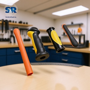 Poignée en plastique Chang Lin 19 mm antidérapante pour outils industriels, en PVC jaune - Product Image 4