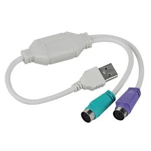 Adaptador USB macho a hembra para PS2, convertidor de Cable, adaptador de teclado
