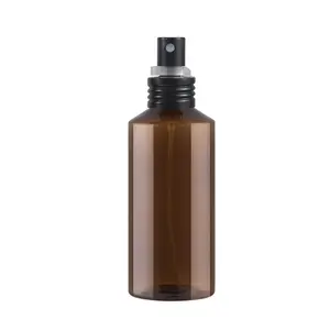 50ml 150ml 200ml 500ml ambra bottiglie di plastica di imballaggio spray cosmetici bottiglia di plastica 100ml bottiglia a spruzzo