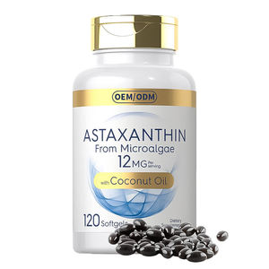 Capsule di Astaxantina OEM Forniscono Supporto Antiossidante, Favoriscono la Salute della Pelle e il Comfort Oculare da Estratto di Microalghe - Product Image 1