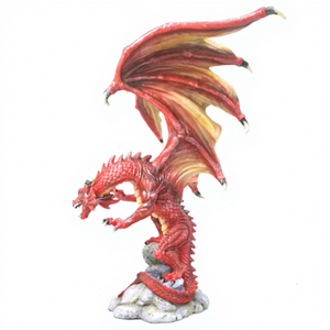 Statuetta Artigianale in Poliresina Personalizzata OEM, Modello di Draghi di Fuoco Antichi, Scultura 3D 20cm, Stile Europeo, Oggetto da Collezione - Product Image 1