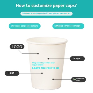 Tasse à café en papier kraft biodégradable jetable à paroi unique avec <span class=keywords><strong>couvercle</strong></span>, vente en gros de thé au lait de soja café - Product Image 4