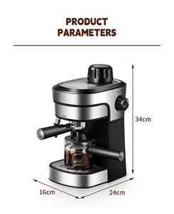 Cafetera Espresso Eléctrica Portátil Semiautomática con Vaporizador de Leche, Tanque de Agua Extraíble para Uso en Hoteles, Exteriores y Hogares - Product Image 3