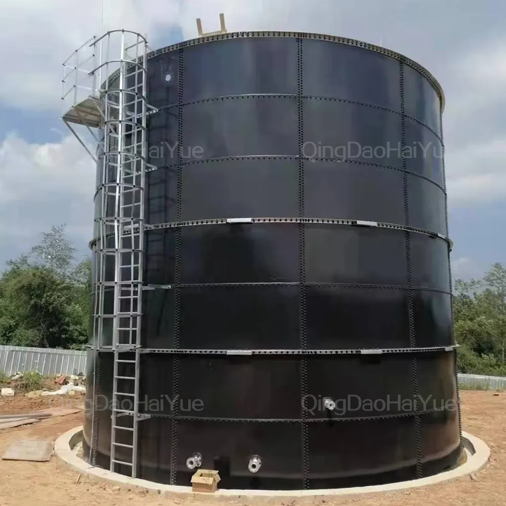 Weltweit beliebter hoch effizienter Emaille-zusammen gebauter Tank Biogas behälter Industrie wassersp eicher aus Edelstahl