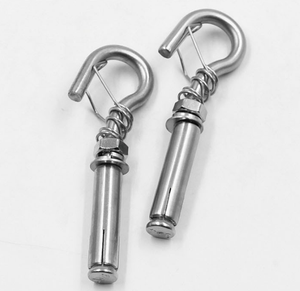 ตะขอแขวนผนังคอนกรีต 304 ตะขอขยายสแตนเลสสลักเกลียวขยายตะขอถ้วยแบบเปิดสําหรับงานหนัก - Product Image 3