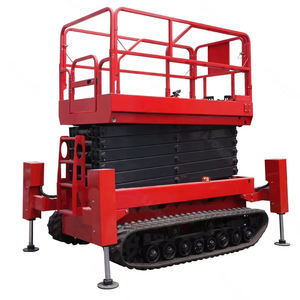 Plateforme élévatrice à ciseaux électrique mobile <span class=keywords><strong>tout</strong></span>-<span class=keywords><strong>terrain</strong></span> 4-12m, plateforme élévatrice à ciseaux sur chenilles pour usage domestique - Product Image 3