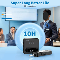 Microphone cravate sans fil portable F11-2 3N1 à condensateur cardioïde USB-C avec suppression du bruit pour interview