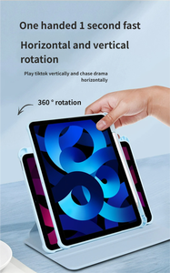 Étui clavier rotatif transparent pour iPad Mini, rotation à 360 degrés, étui de protection en acrylique avec emplacement pour stylet, housse pour tablette 10,9 pouces - Product Image 4