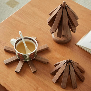 Wooden <b>Trivet</b> Stand Cute Anti-Scad Heat Resistant Table Mat Placemats Pots Decorative Coasters Kitchen Use Home - Product Image 6