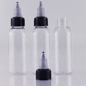Empty Hair Oil Applicator/Sauce/pigment PET Plastic Bottle Squeeze Bottle Cap With Twist Lid <b>Long</b> <b>Nose</b> Pointed Plastic Cap - Product Image 2