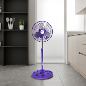 Ventilador de Pedestal Oscilante de 3 Velocidades con Motor de Corriente Alterna, Ventilador de Plástico para el Hogar con Altura Ajustable - Product Image 2